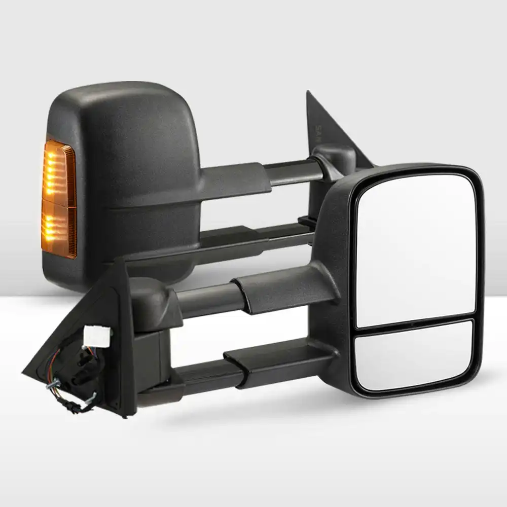 San Hima Pair Extendable Towing Mirrors For Nissan Patrol Y62 2013-On