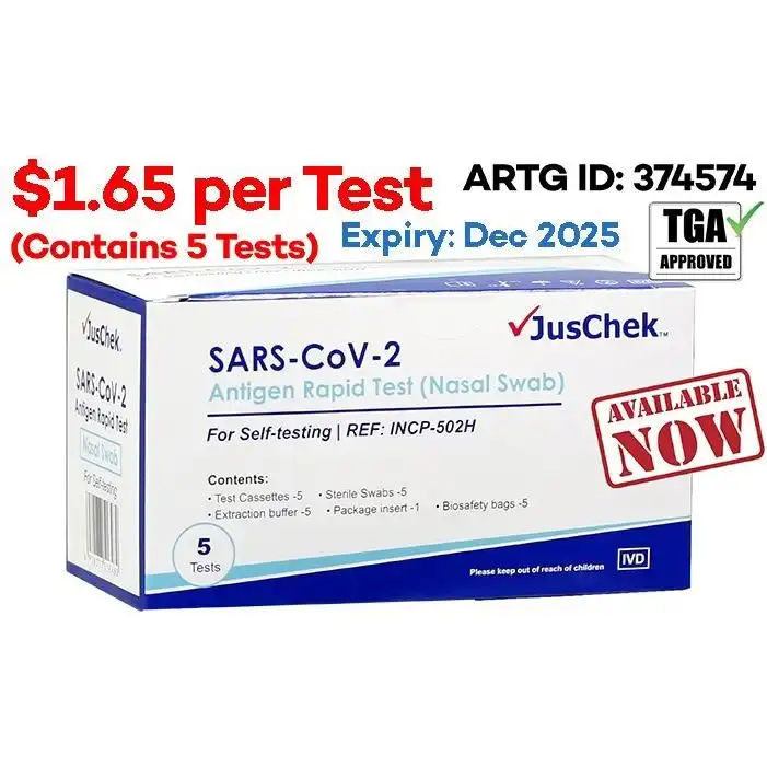 JusChek - COVID19 Rapid Antigen Test Kit Nasal