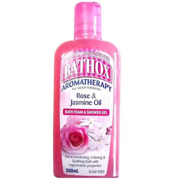 Bathox Shower Gel & Bath Foam - Rose & Jasmine Oil