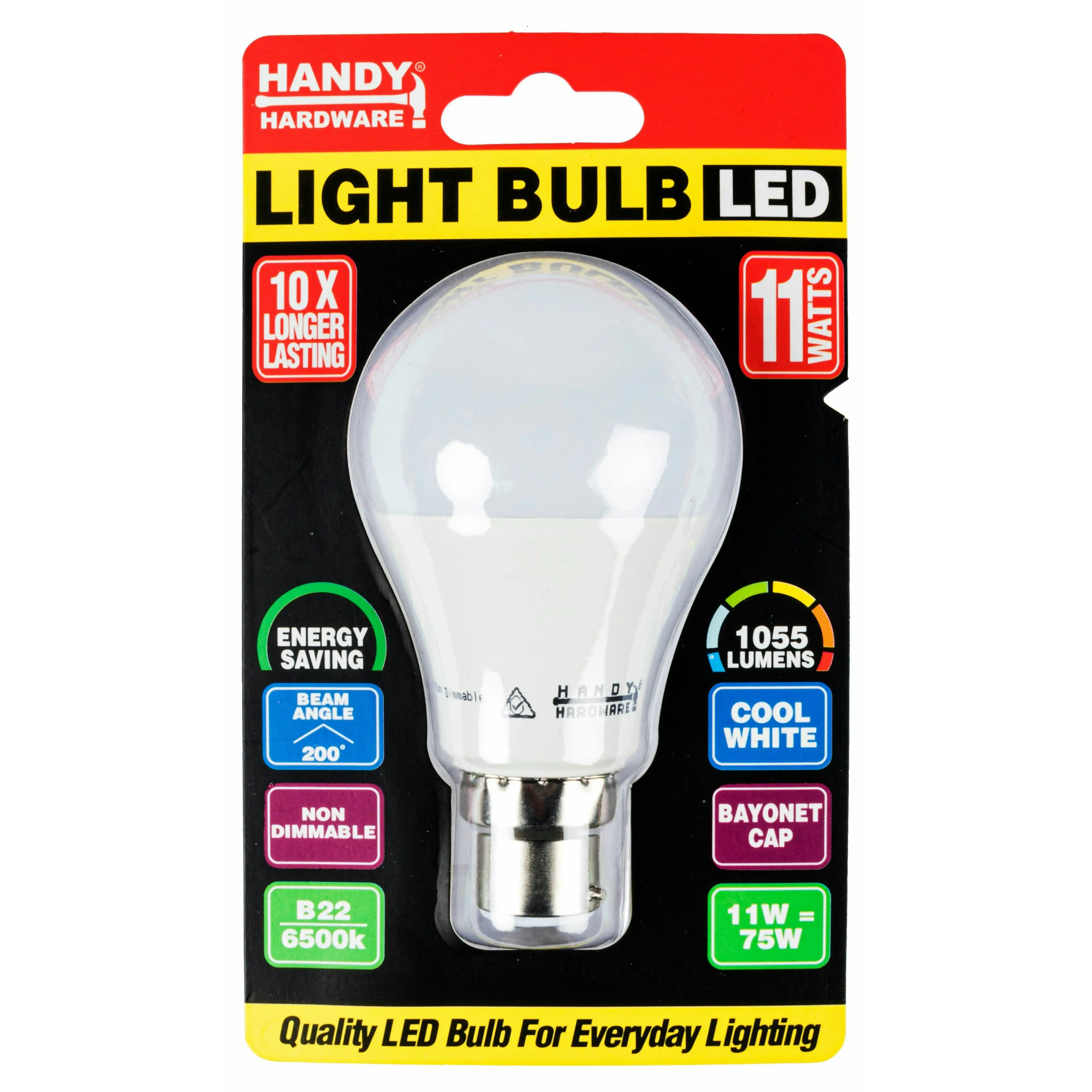 Light Bulb LED 11W Cool White - B22 Bayonet 1 Piece