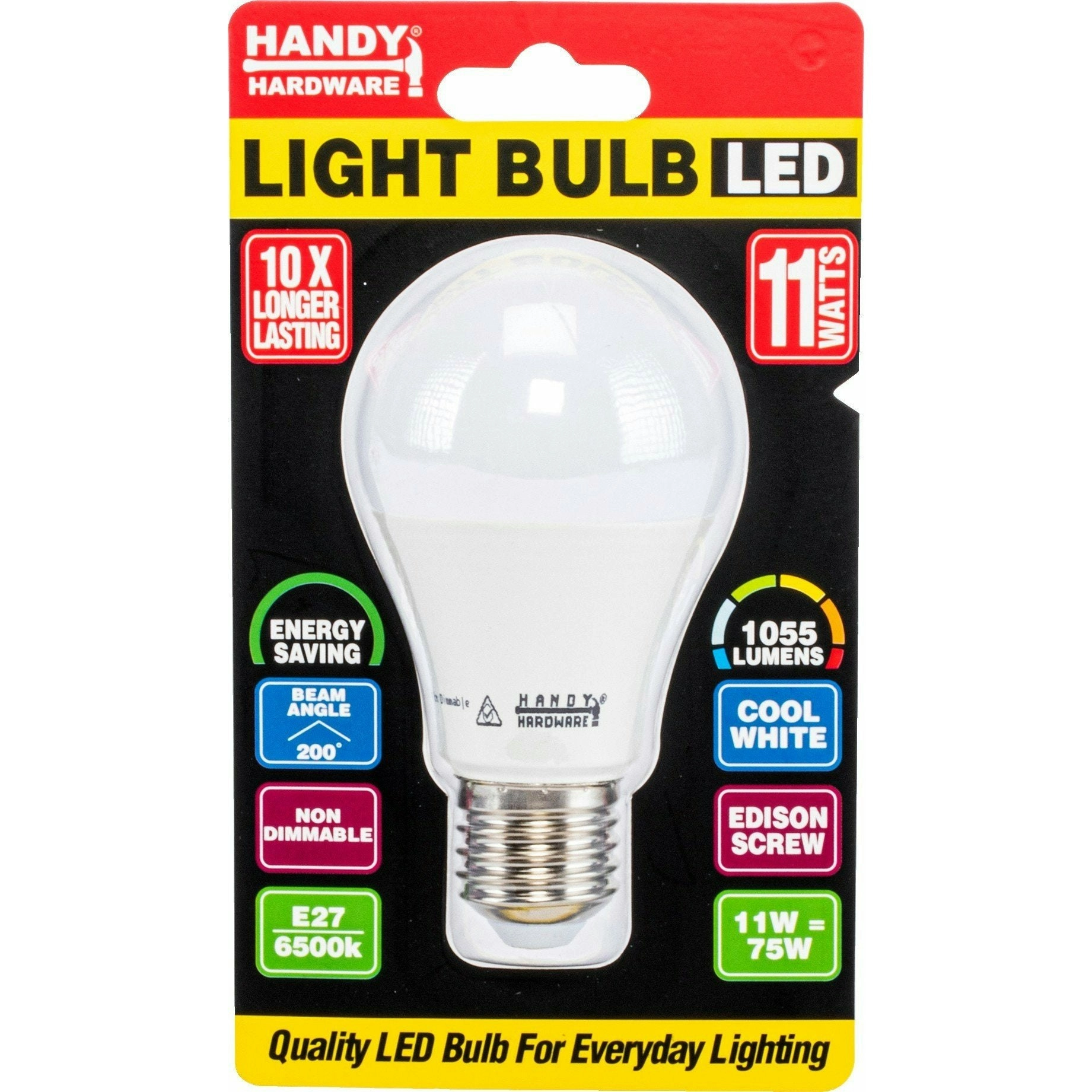 Light Bulb LED 11W Cool White - E27 Screw 1 Piece