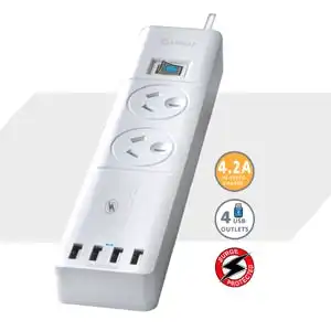 2 Way Power Board - 4.2A USB