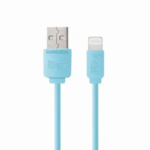 iGear iPhone Charging Cable - Ice Blue