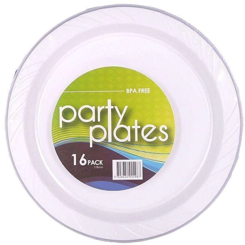 Plastic White Cake Dessert Plate