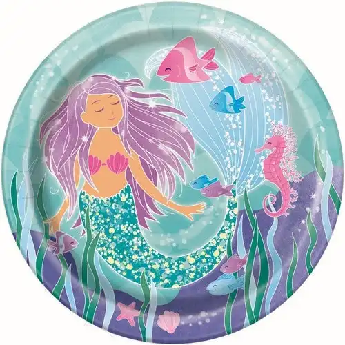 Mermaid Dinner Paper Plates