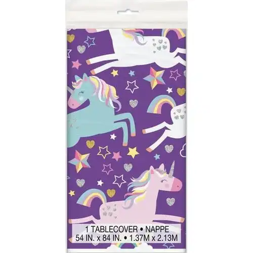 Unicorn Party Printed Tablecover