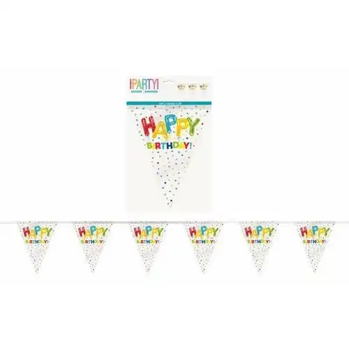 Happy Birthday Balloon Flag Banner