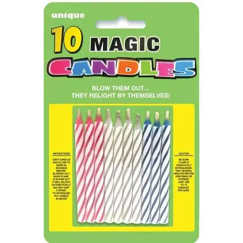 Birthday Candles Spiral - Magic Relight