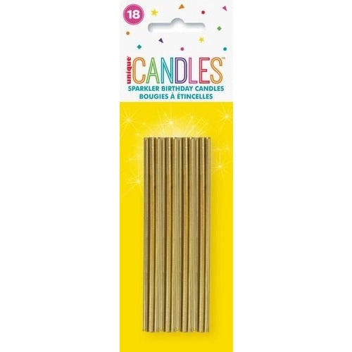 Sparkler Candles - Gold