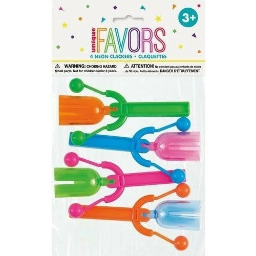 Neon Clacker Noisemakers - Party Favors