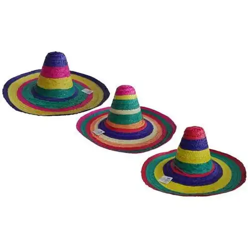 Sombrero Multi Coloured Costume Hat - Adult