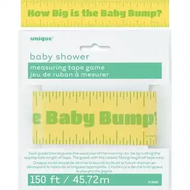 Baby Shower Game - Measuring Tape