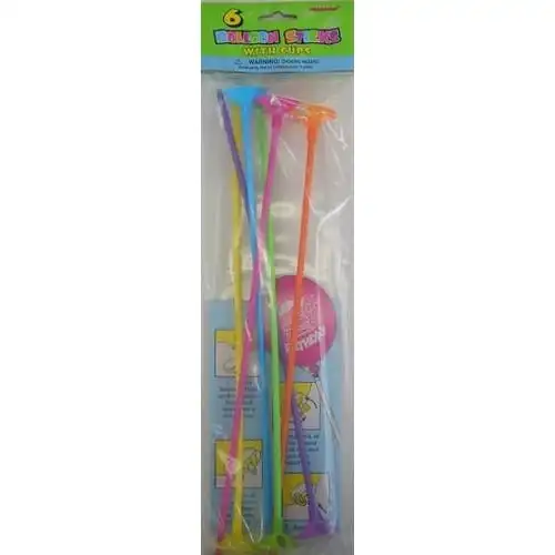 Colored Balloon Sticks and Cups