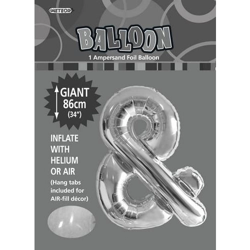 Silver & Alphabet Foil Balloon