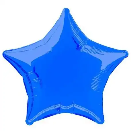 Royal Blue Star Foil Balloon