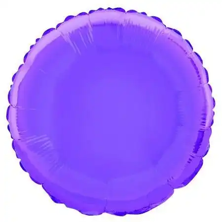 Purple Round Foil Balloon