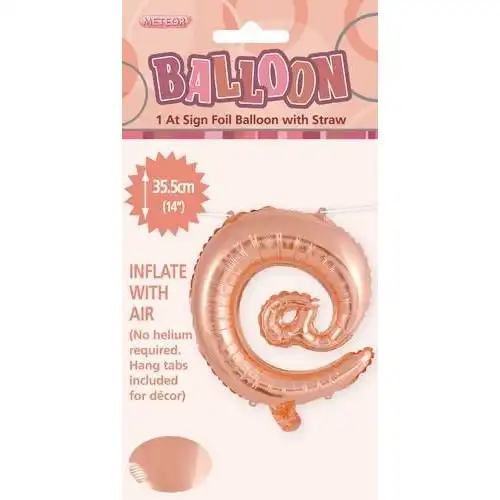 Rose Gold @ Alphabet Foil Balloon 35cm