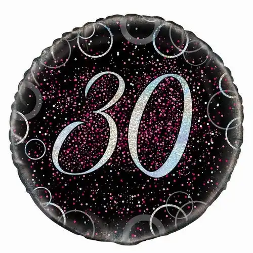 Glitz Pink - 30th Birthday Foil Balloon