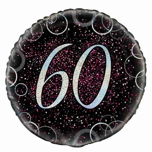 Glitz Pink - 60th Birthday Foil Balloon