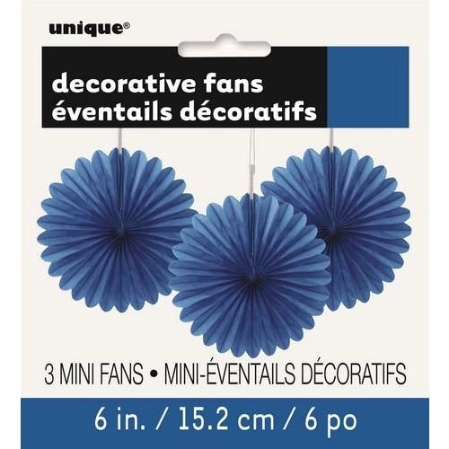 Decorative Mini Fans - Royal Blue