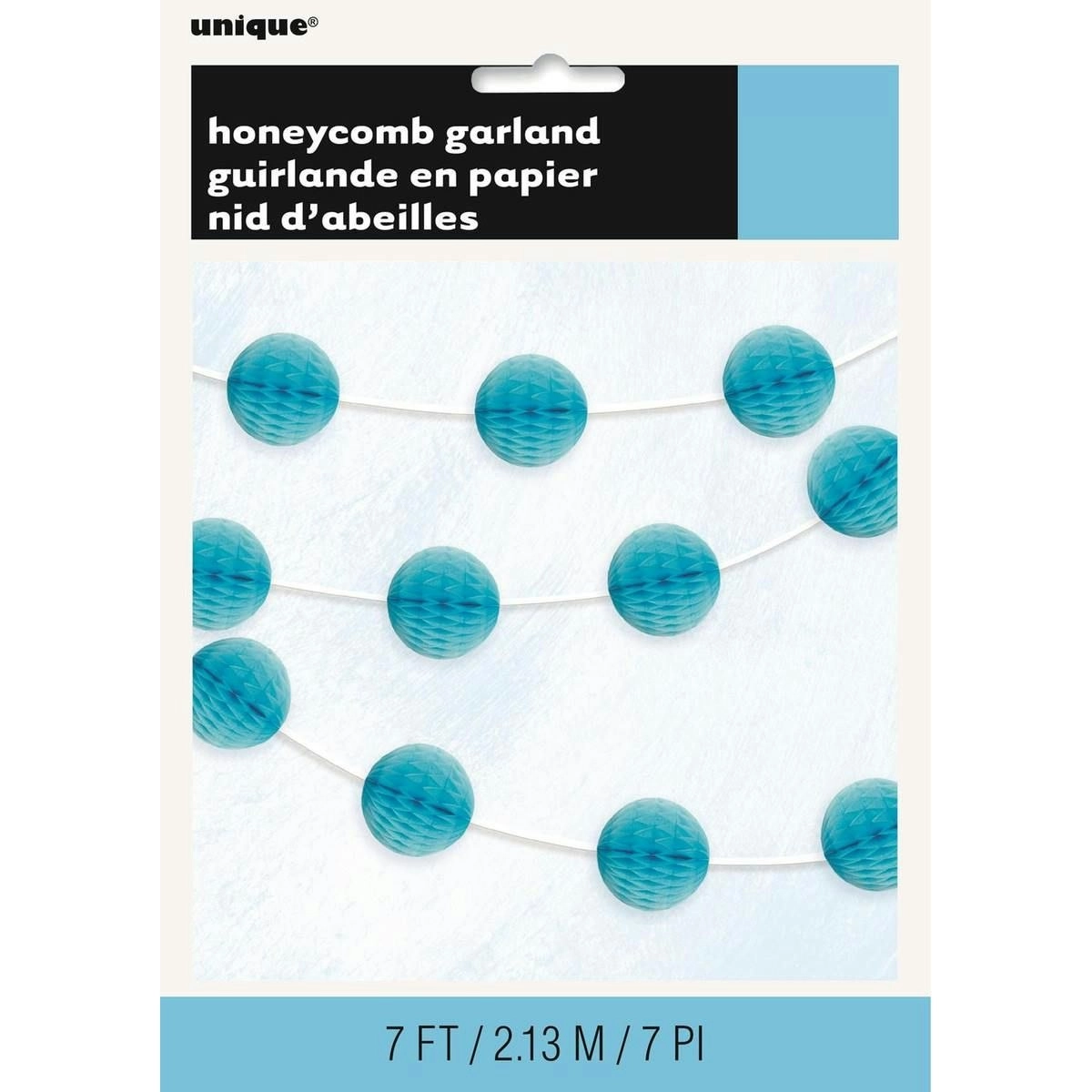 Honeycomb Ball Garland - Powder Blue