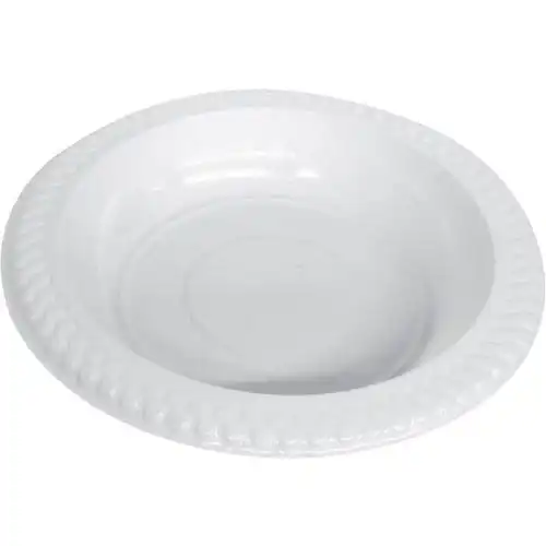 White Plastic Tableware Bowl