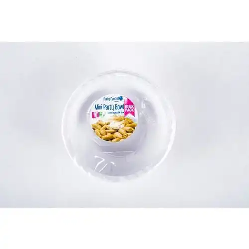 Plastic White Snack Bowls