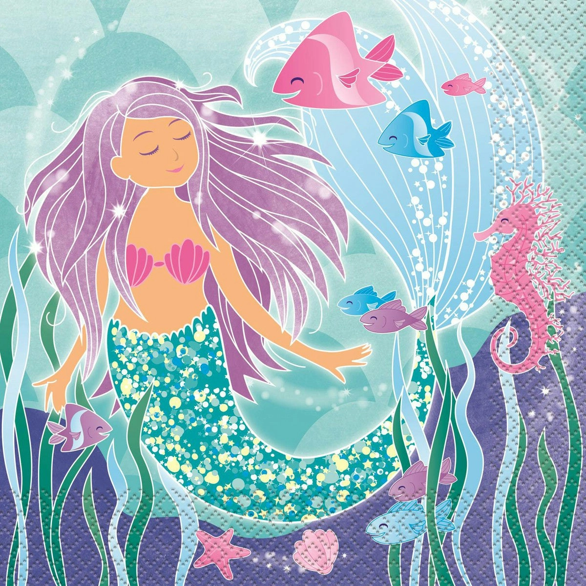 Luncheon Napkins - Mermaid