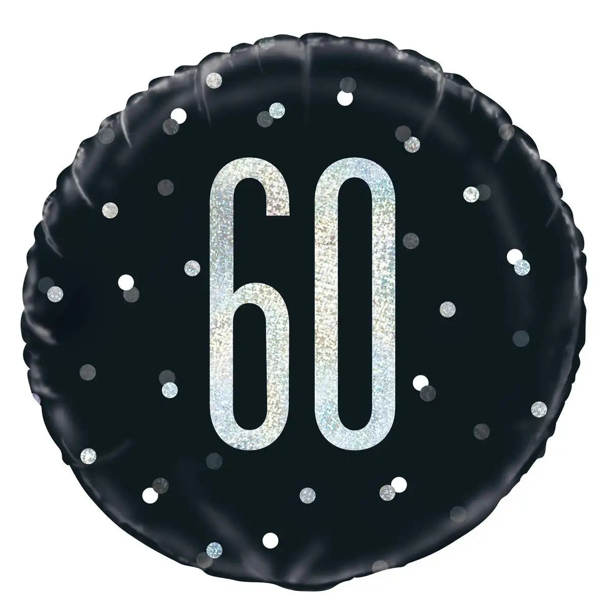 Foil Balloon 60th - Black