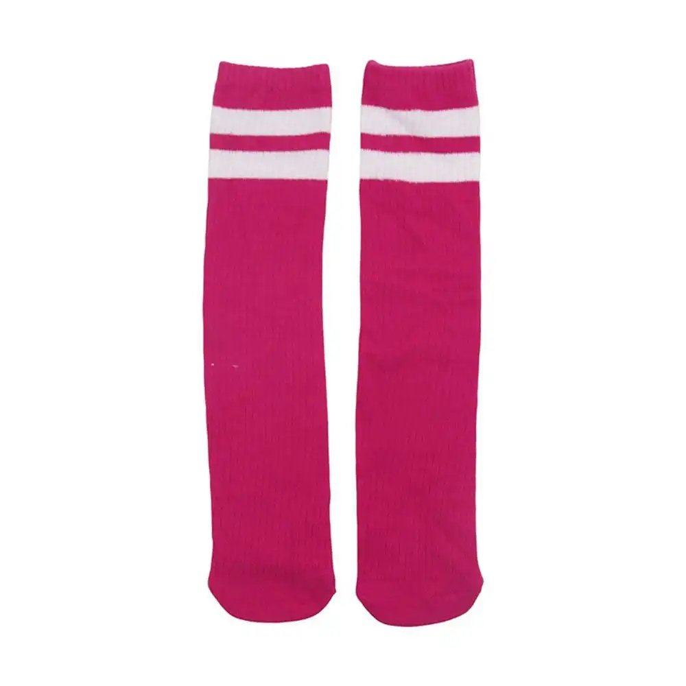 Stripe Knee High Socks - Pink