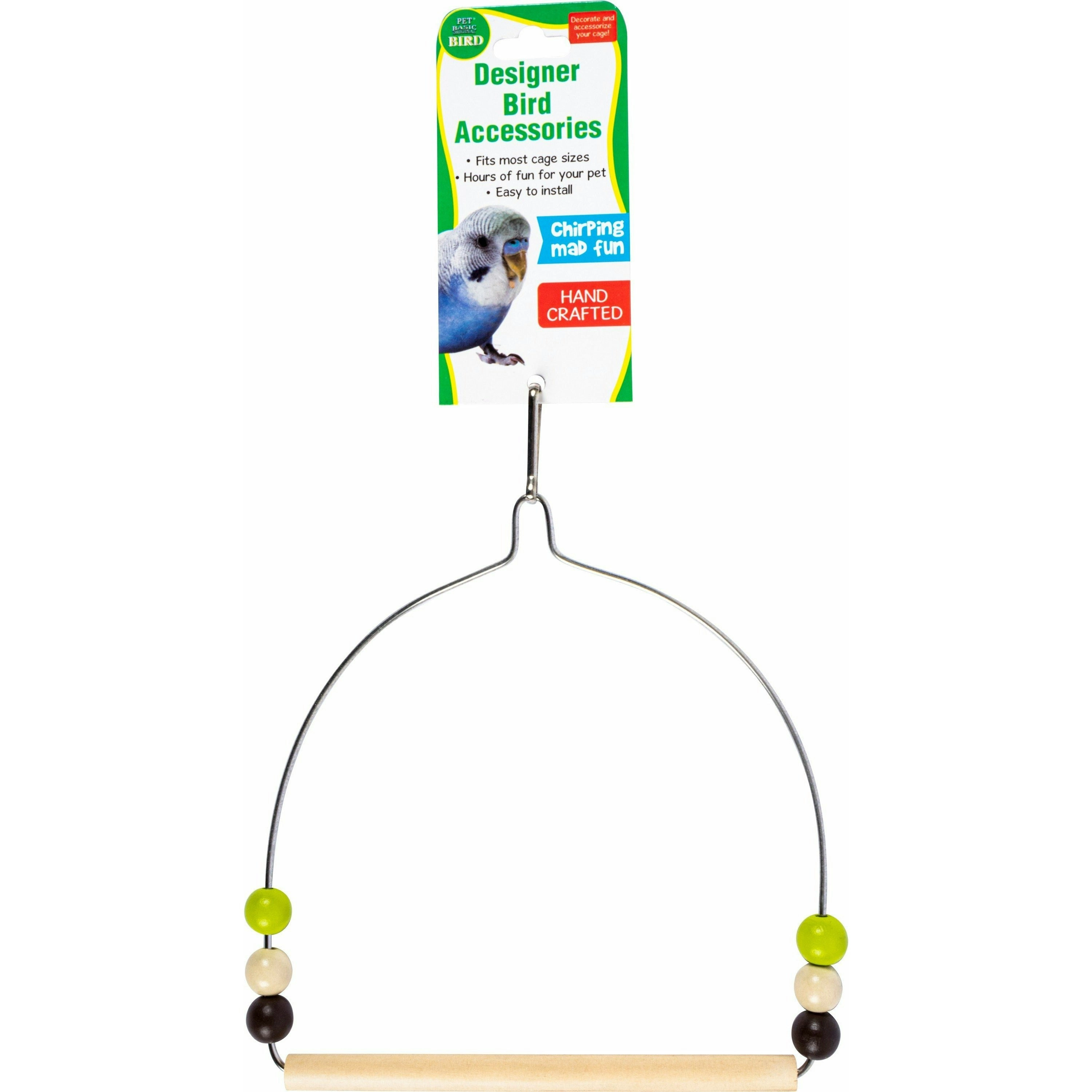 Wooden Hanging Swing for Bird Cage