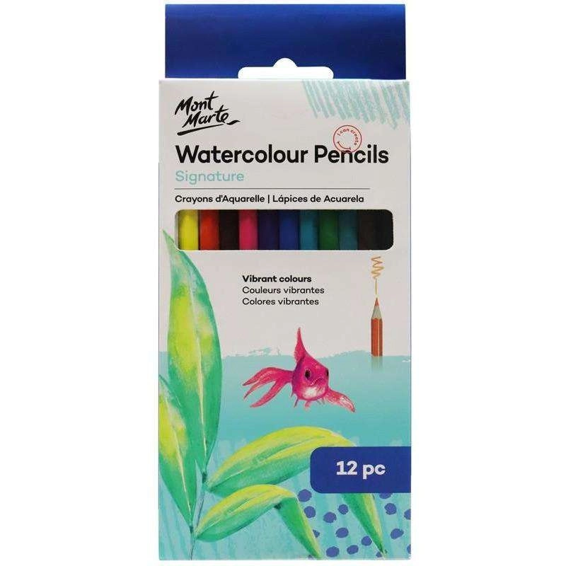 Mont Marte Watercolour Pencils 12 pcs