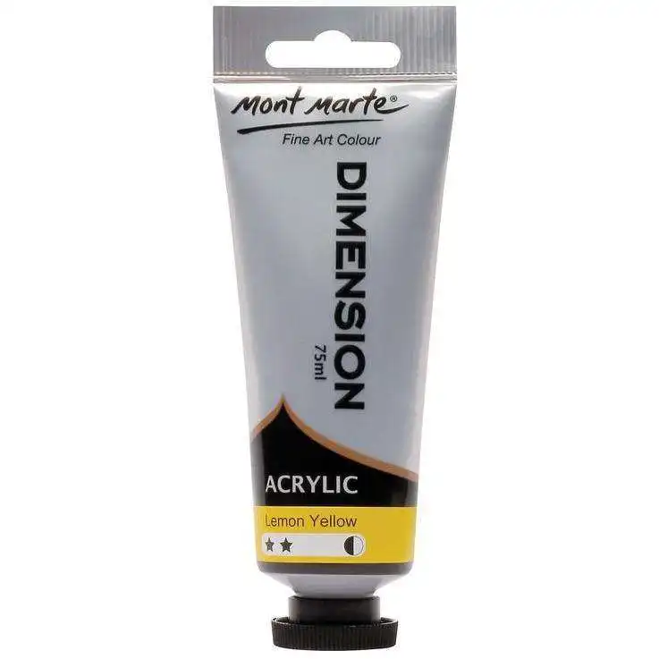 Mont Marte Dimension Acrylic Paint - Lemon Yellow