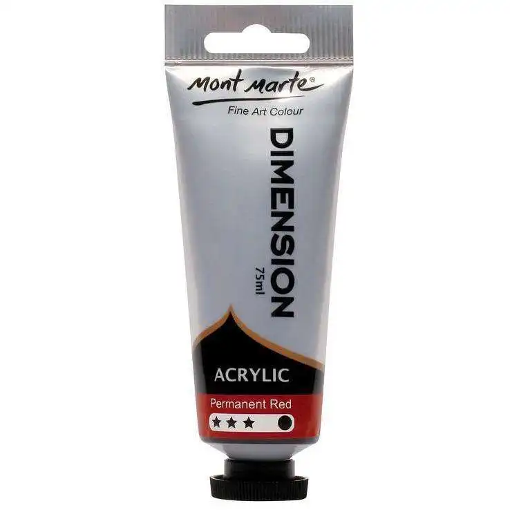 Mont Marte Dimension Acrylic Paint - Permanent Red