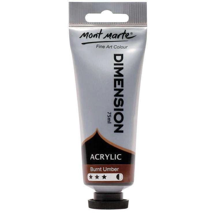 Mont Marte Dimension Acrylic Paint - Burnt Umber