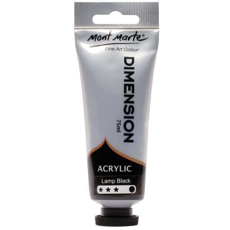 Mont Marte Dimension Acrylic Paint - Lamp Black