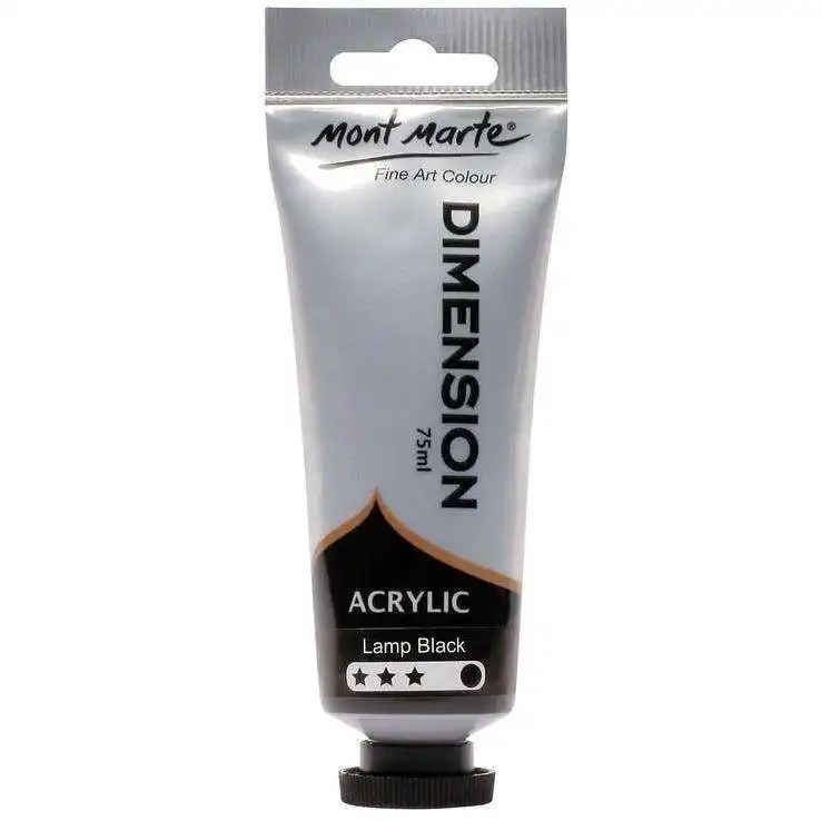 Mont Marte Dimension Acrylic Paint - Lamp Black