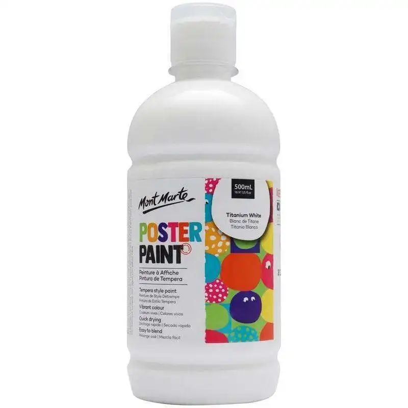 Mont Marte Poster Paint - Titanium White