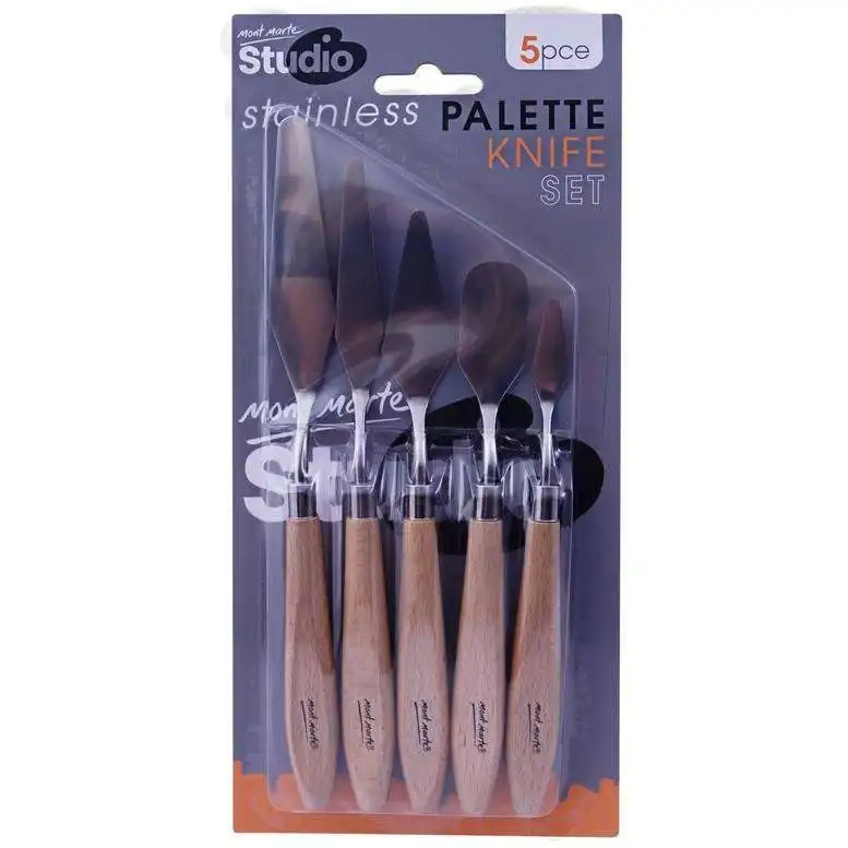 Mont Marte Studio Palette Knife Set - Stainless