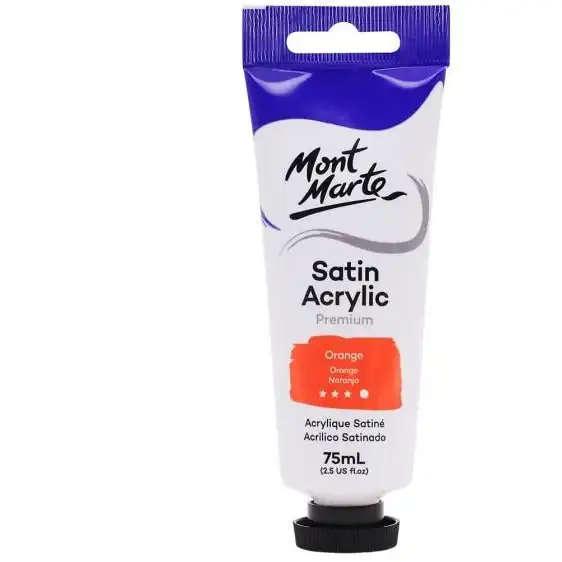 Mont Marte Satin Acrylic Paint - Orange