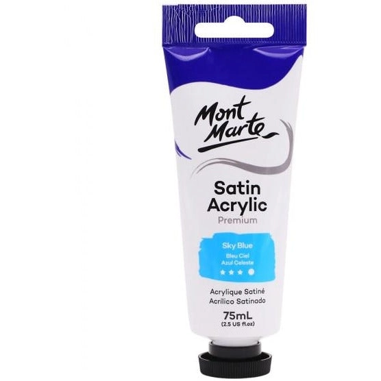 Mont Marte Satin Acrylic Paint - Sky Blue