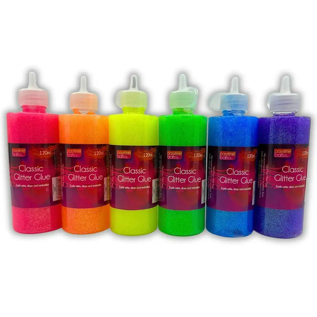 Neon Glitter Glue - Assorted