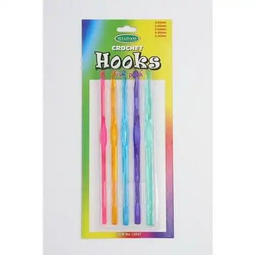 Crochet Hooks - Kids Pack 4, 5, 5.5, 6 & 6.5mm