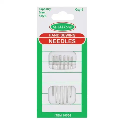 Hand Sewing Needles Tapestry - 6 Pieces Size 18 and 22