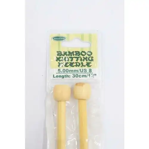 Bamboo Knitting Needle 30cm - 5mm