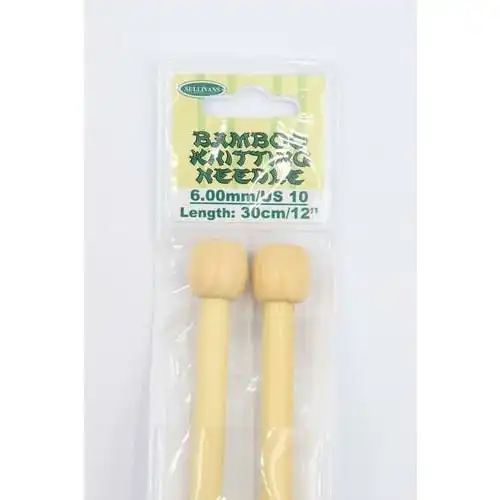 Bamboo Knitting Needle 30cm - 6mm