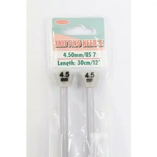 Knitting Needle 30cm - 4.50mm