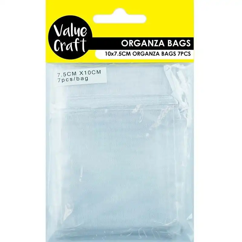 Mini Organza Bags White