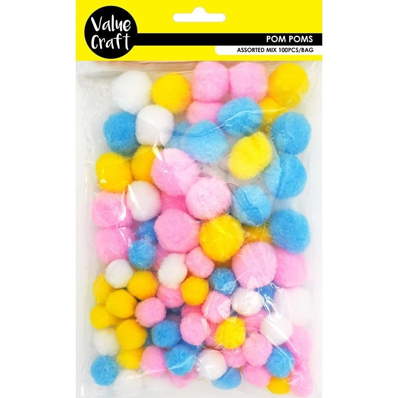 Pom Poms - Pastel Colours