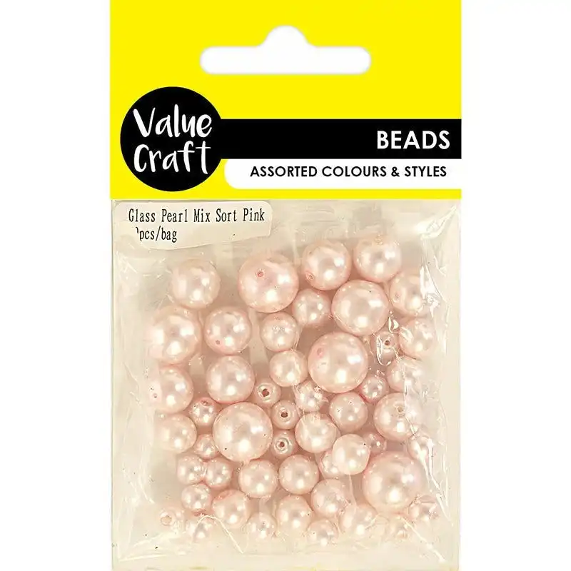 Glass Bead Pearl Soft Pink